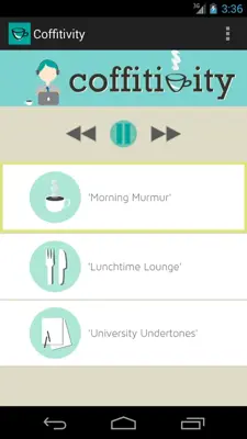 Coffitivity android App screenshot 1